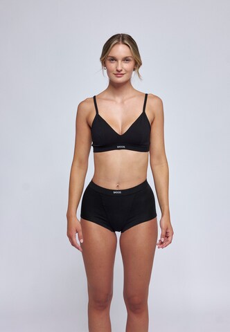 SNOCKS Bralette Bra in Black: front