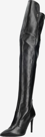 Nero Giardini Overknees in Schwarz: Vorderseite