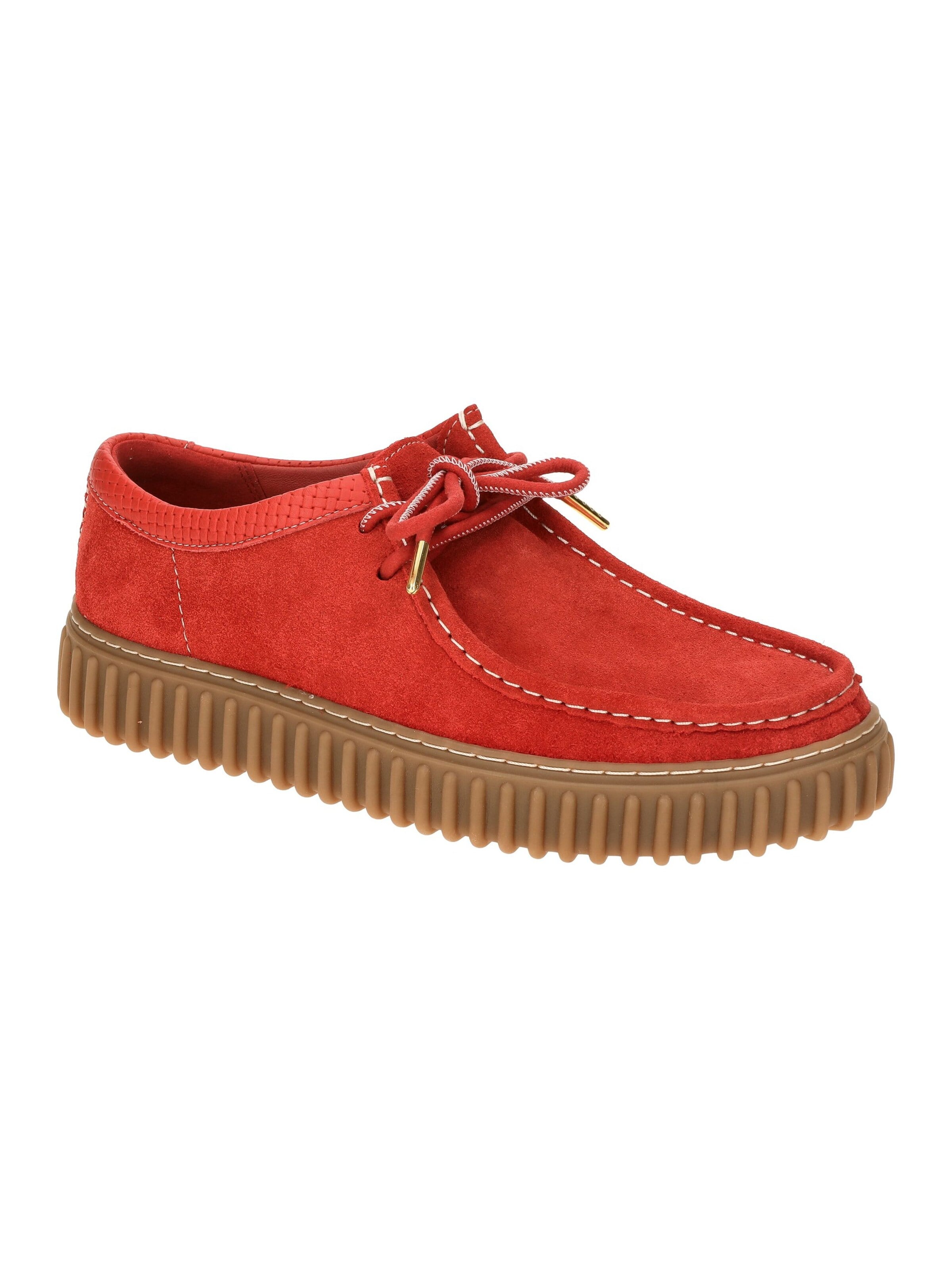 CLARKS Schnürschuh 'Torhill 26180908'‌‌‌‌‌‌‌‌ in Rot: Vorderseite