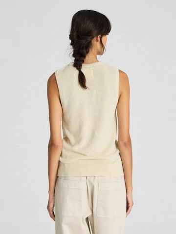 Gai+Lisva Gebreide top 'Sofie' in Beige