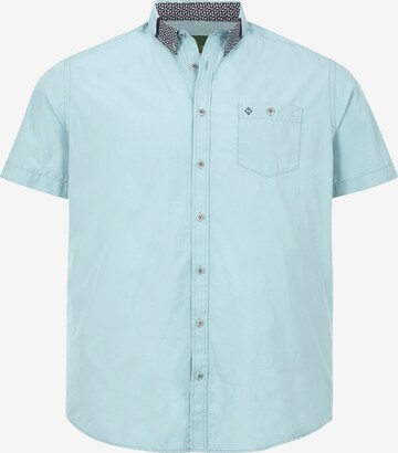 Charles Colby Comfort fit Button Up Shirt ' Duke Grayson ' in Blue: front