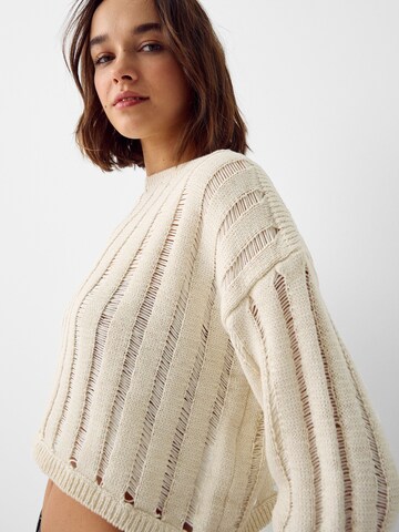 Bershka Pullover in Beige