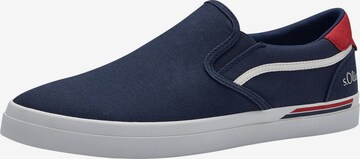 s.Oliver Slip-ons in Blauw: voorkant