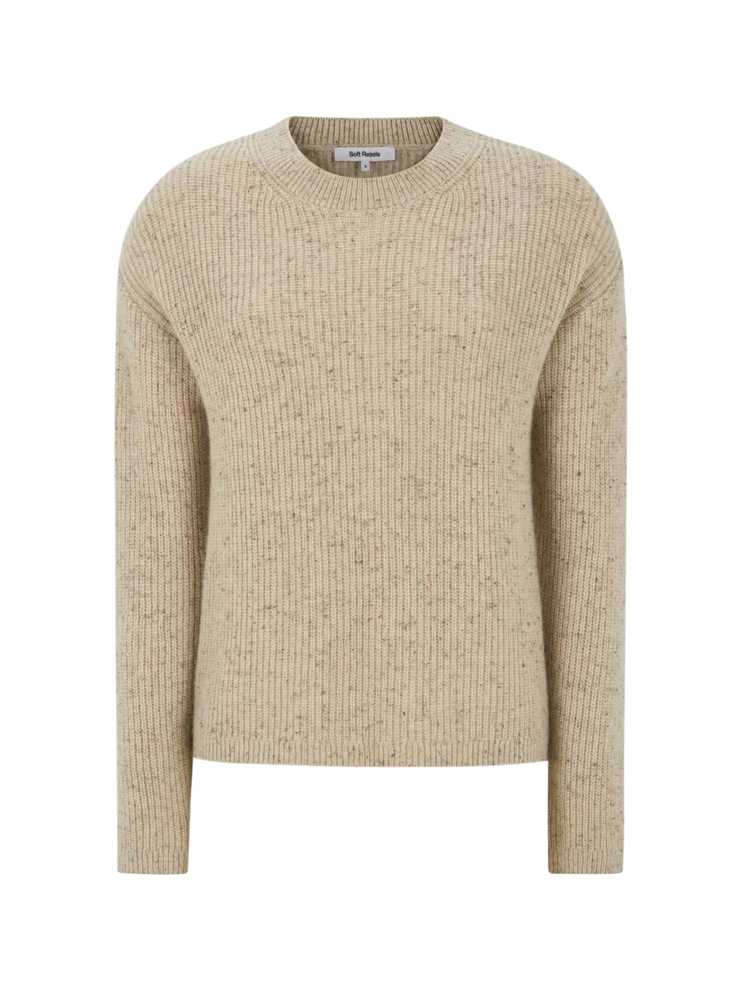 Soft Rebels Sweater in Beige: front