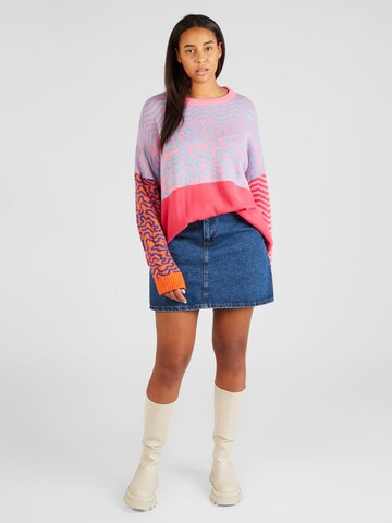 ONLY Carmakoma Pullover 'ADORA' in Pink