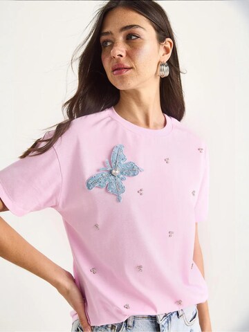 Maglietta di Bianco Lucci in rosa