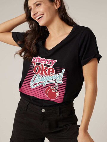 Deeluxe Shirt 'Eighties' in Black: front