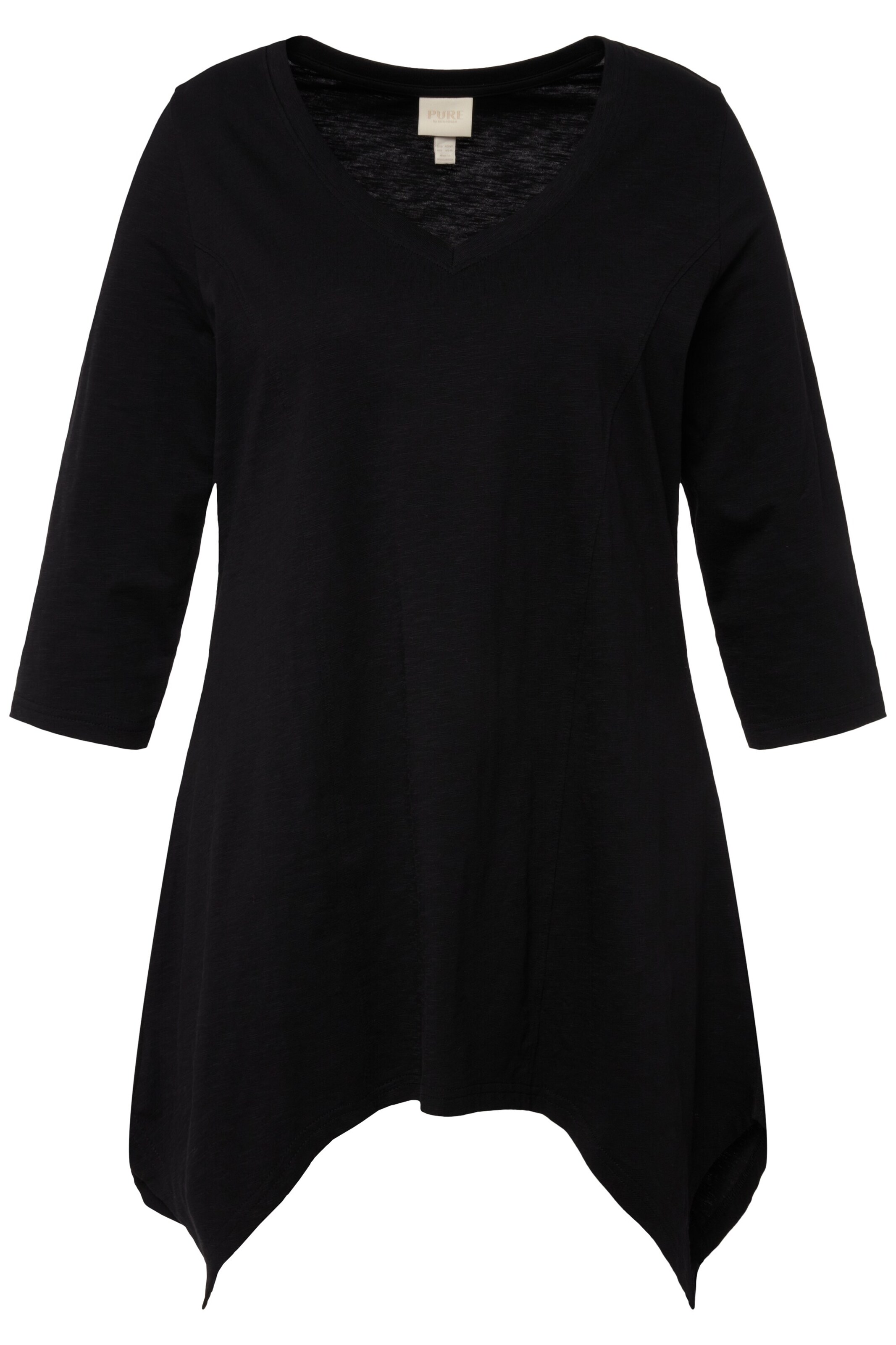 T-shirt Ulla Popken en noir : devant