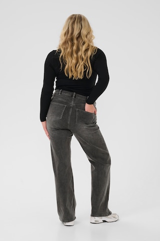 KAFFE CURVE Regular Jeans in Grau