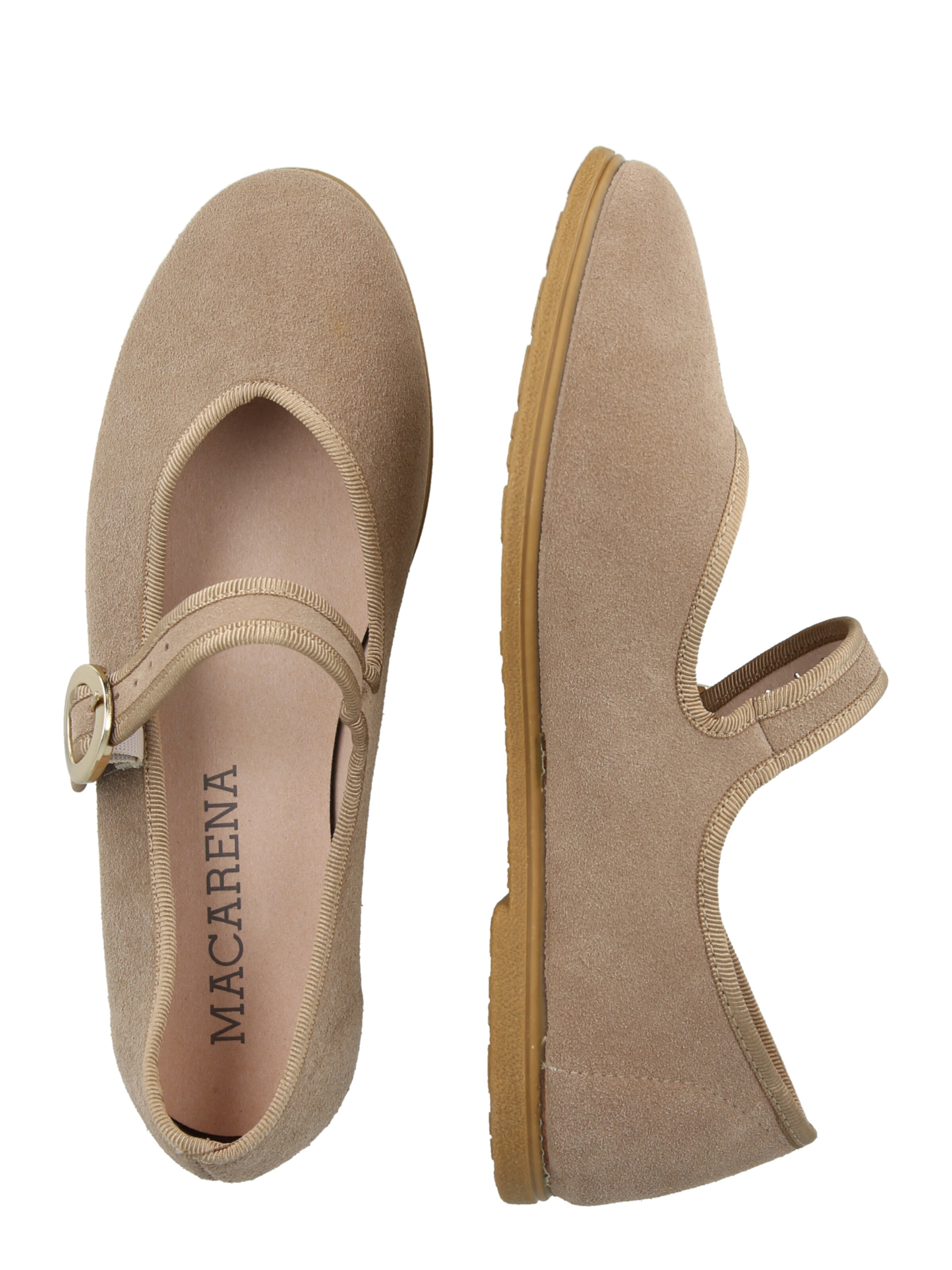 MACARENA Μπαλαρίνα με λουράκια 'RANIA75-AY' σε γκρι