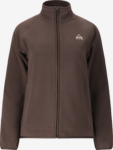 SOS Fleecejacke 'Draco' in Braun: Vorderseite