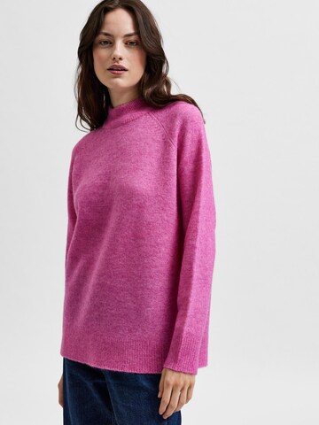 Pull-over 'Lulu' SELECTED FEMME en rose