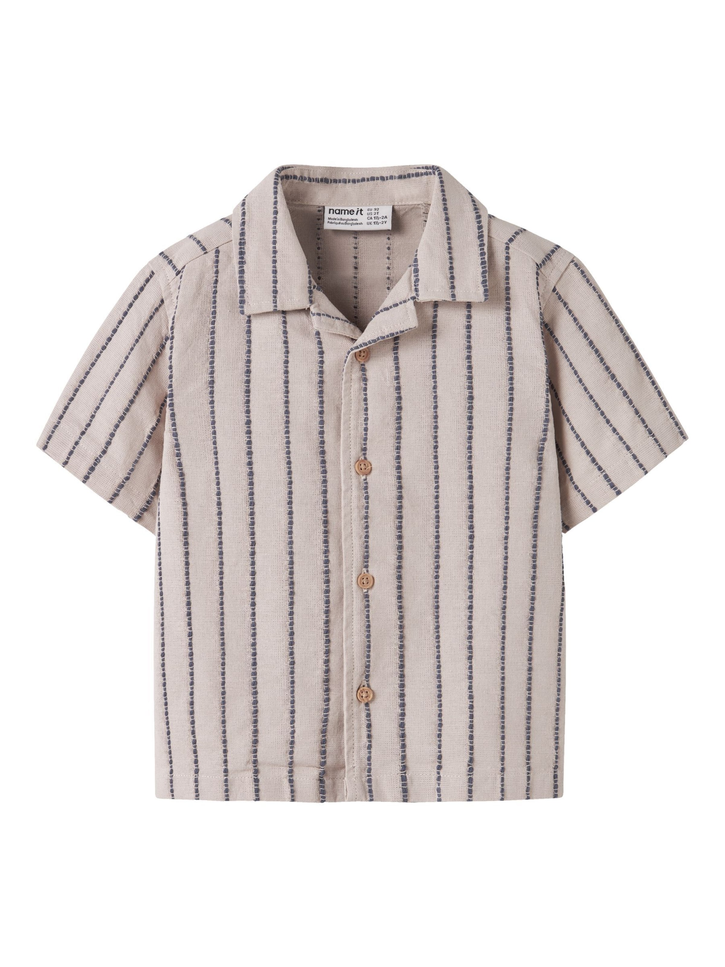 Coupe regular Chemise NAME IT en gris : devant