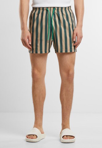 Urban Classics Board Shorts in Beige: front