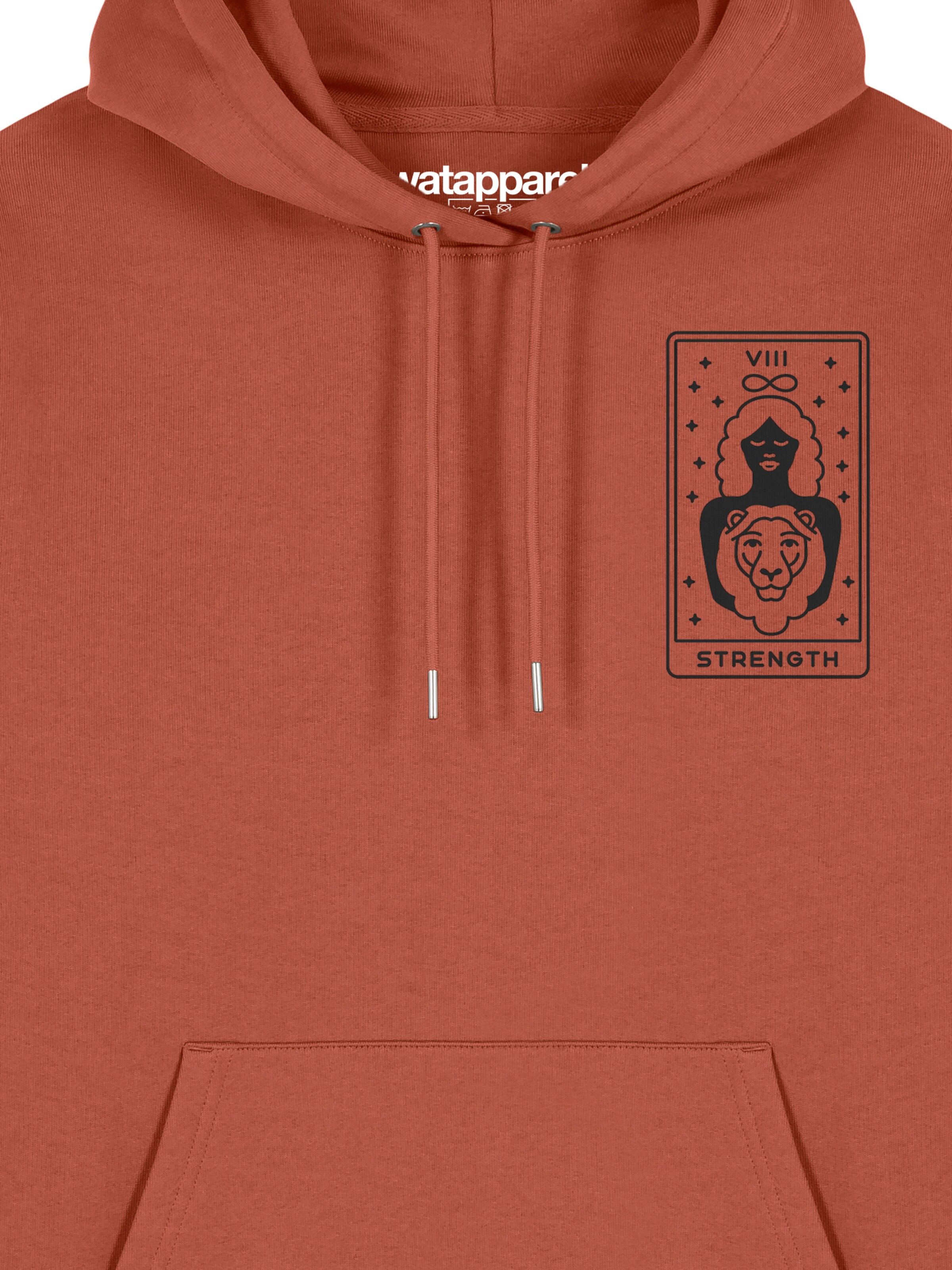 Watapparel Sweatshirt ' Tarot Strength ' in Bruin