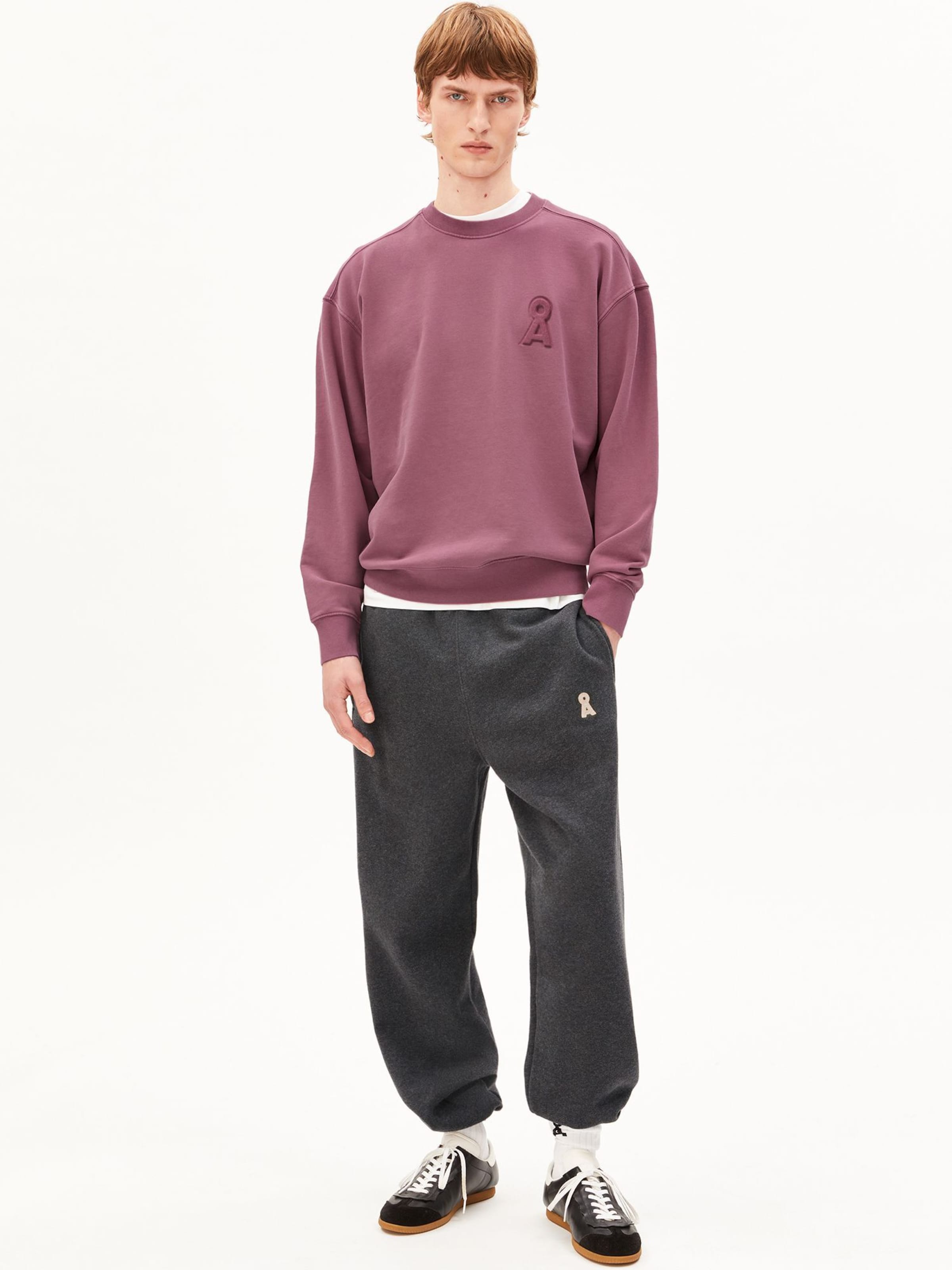 ARMEDANGELS Tapered Pants in Grey: front
