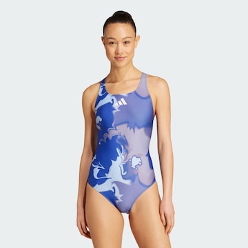 Bustier Maillot de bain sport ADIDAS PERFORMANCE en bleu : devant