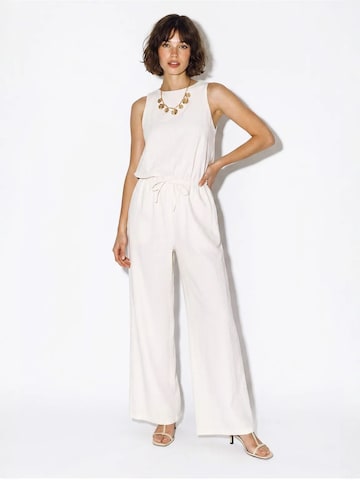 Tuta jumpsuit di Bianco Lucci in bianco: frontale