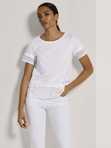 T-shirt MADELEINE en blanc : devant