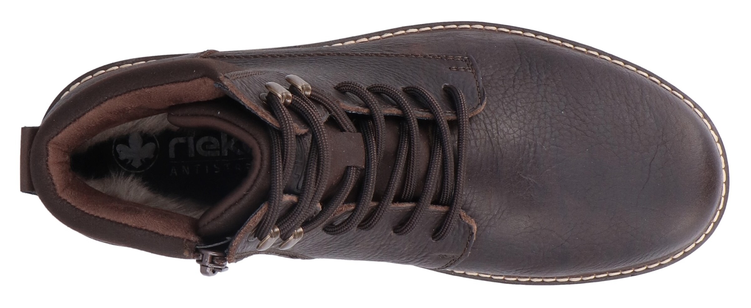 Bottes à lacets Rieker en marron