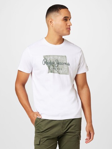 Pepe Jeans T-Shirt 'ALCOTT' in Weiß: predná strana
