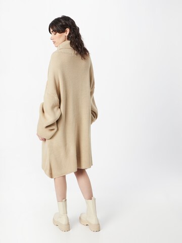 Misspap Gebreide jurk in Beige