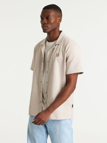 CHASIN' Comfort fit Overhemd 'Doby Sear' in Beige