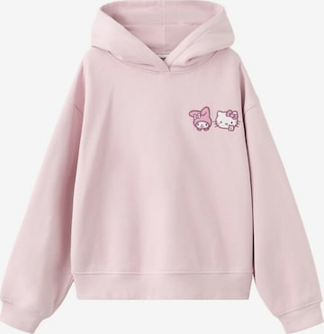 MANGO KIDS Collegepaita 'Hkpeace' värissä vaaleanpunainen: etupuoli