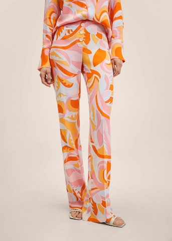 MANGO Wide leg Pantalon 'Puc' in Oranje: voorkant