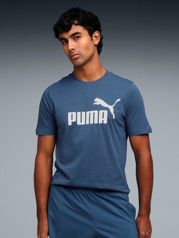 PUMA Shirt 'Puma Ess No. 1 Logo Tee S' in Blauw