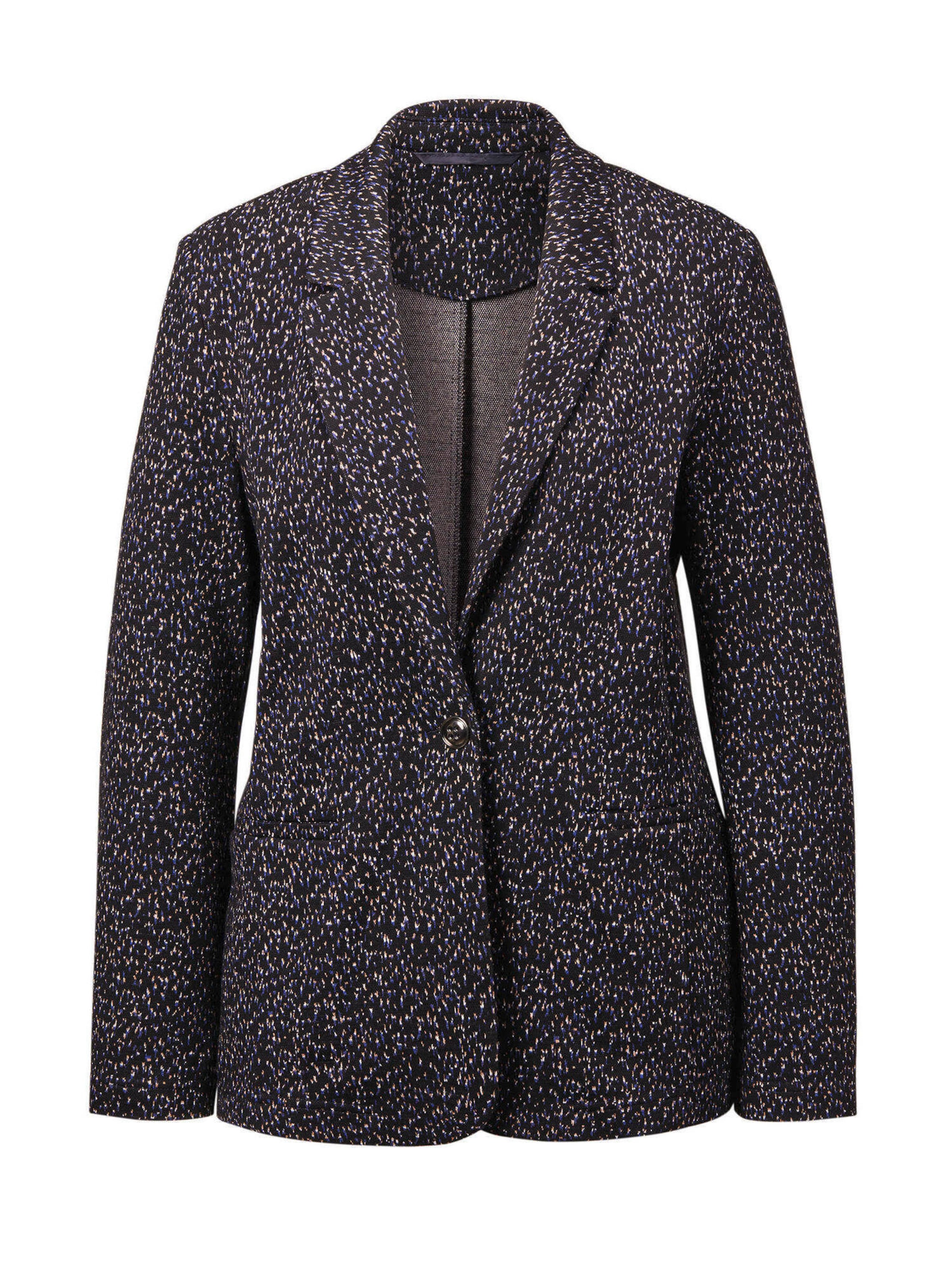 Goldner Blazer in Blau: Vorderseite