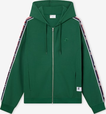 Champion Sweatjacke in Grün: Vorderseite