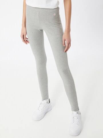 Skinny Pantaloni sport de la Champion Authentic Athletic Apparel pe gri: față