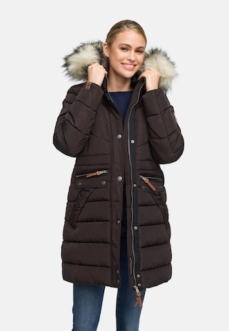 NAVAHOO Winter coat 'Paula' in Brown