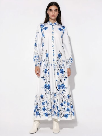 Abito camicia di MSN Collection in bianco: frontale