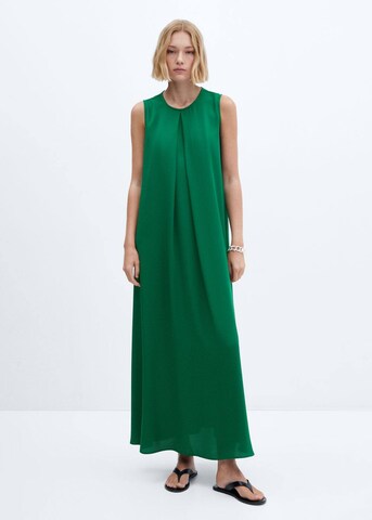 MANGO Kleid 'linda-a' in Grün: Vorderseite