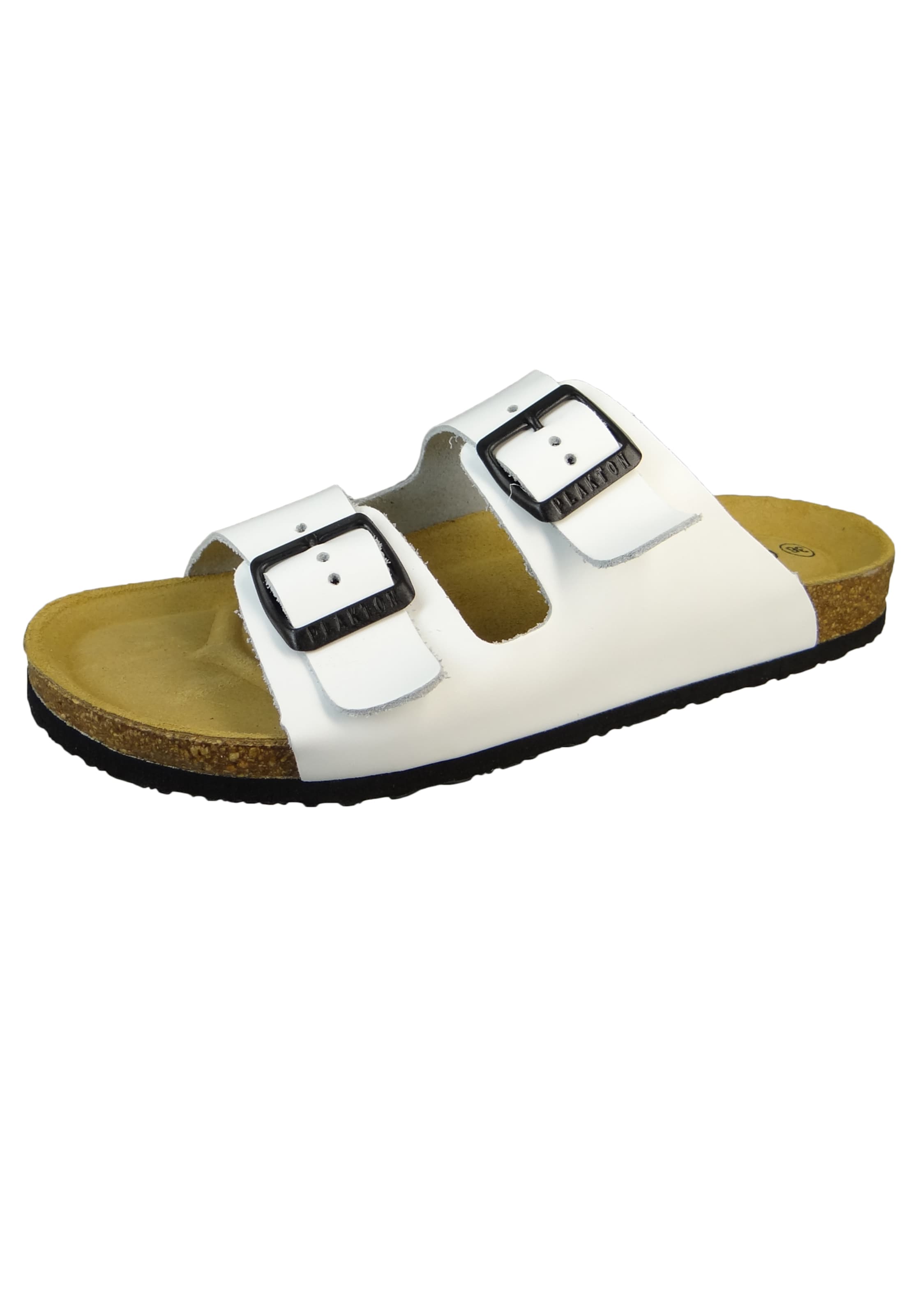 Mule 'Nappa Rust' Plakton en blanc : devant