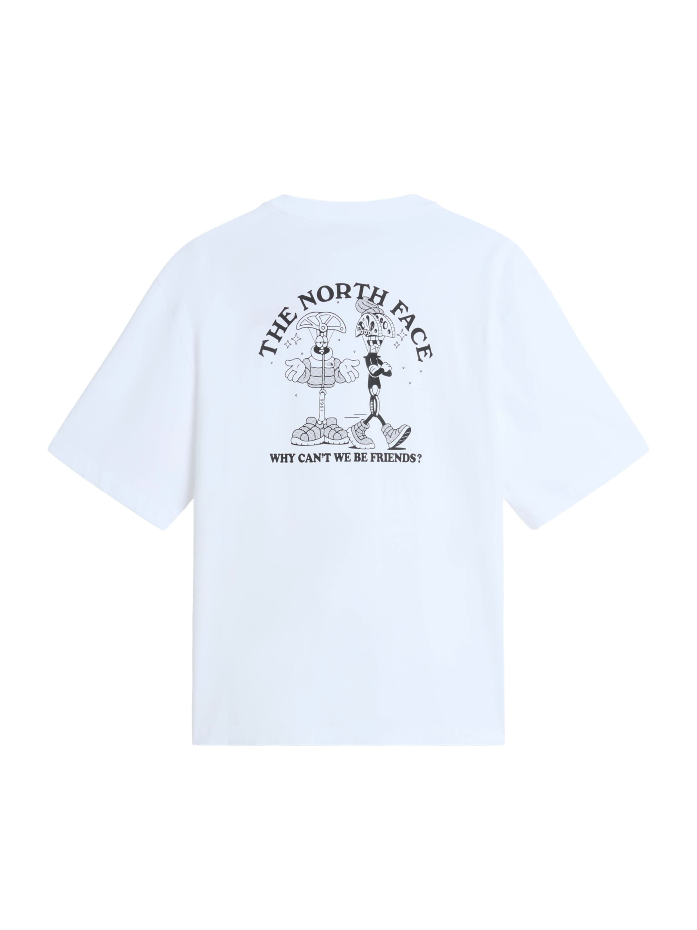 THE NORTH FACE Shirt 'M WHY CANT WE BE FRIENDS OVERSIZED SS TE' in Wit