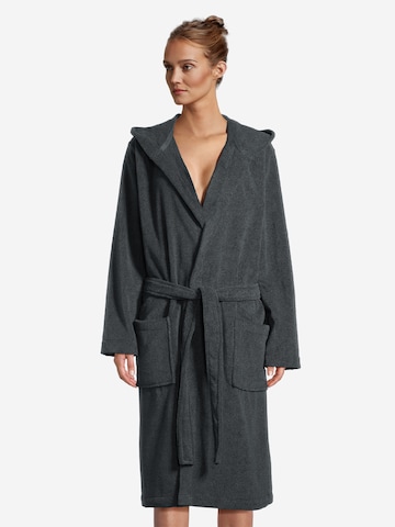 SEIDENSTICKER Bademantel lang 'Basic'‌‌‌‌‌‌‌‌ in Schwarz