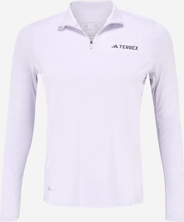 purpurinė ADIDAS TERREX Sportiniai marškinėliai: priekis