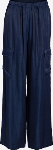 VILA Loosefit Cargobroek 'SILLA' in Blauw: voorkant