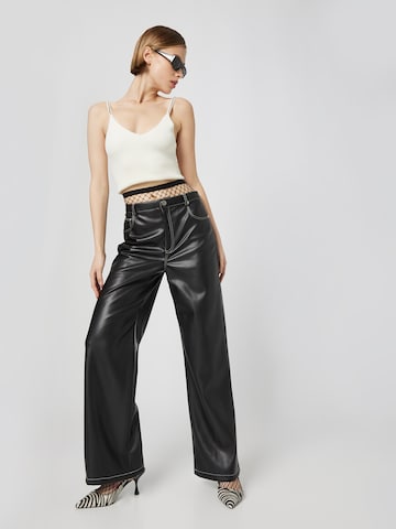 VIERVIER Loose fit Pants 'Betty' in Black