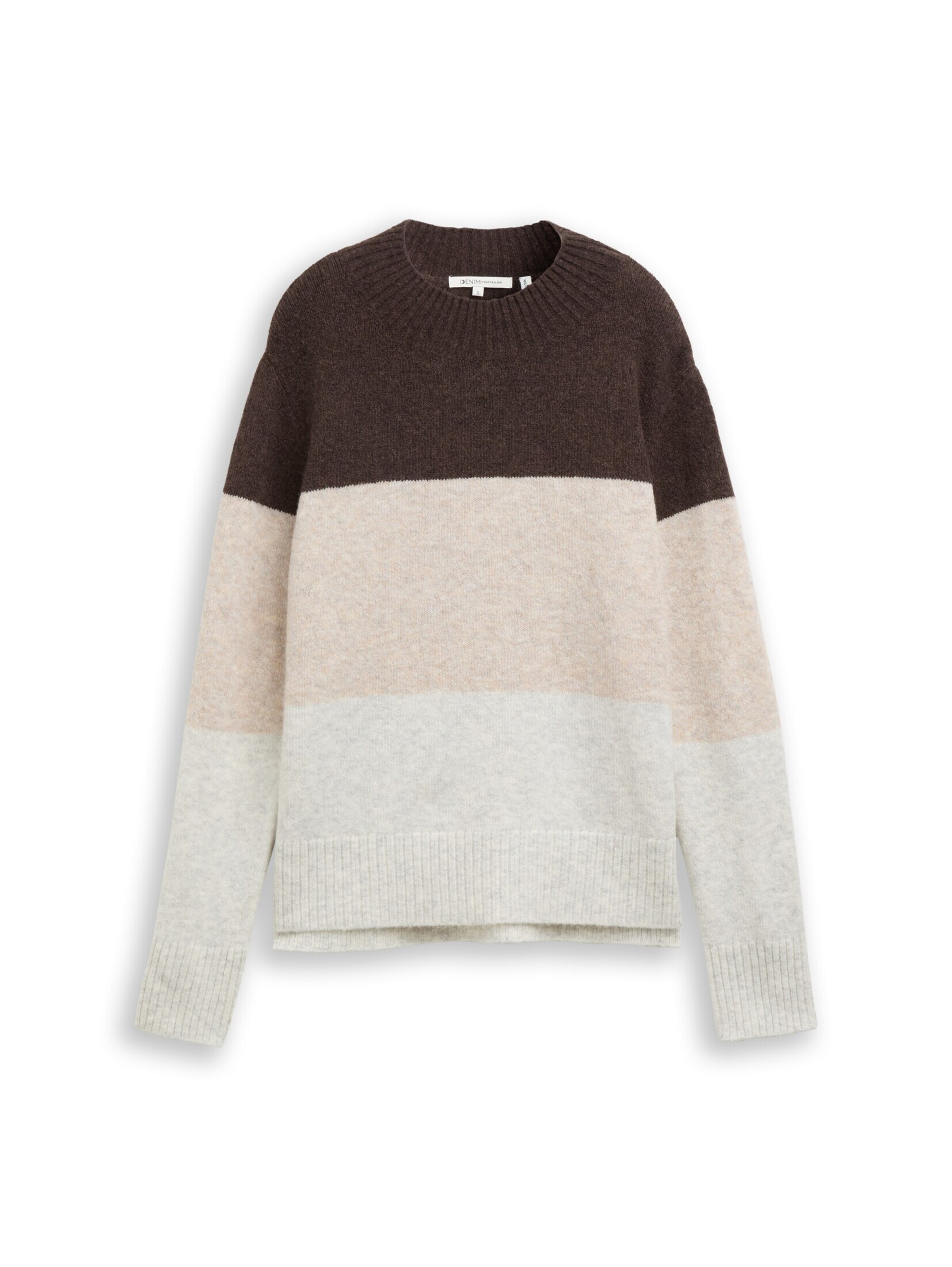 TOM TAILOR DENIM Pullover in Braun: Vorderseite