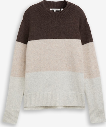 TOM TAILOR DENIM Pullover in Braun: Vorderseite
