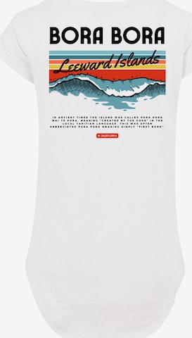 F4NT4STIC Shirt 'Bora Bora Leewards Island' in Wit: voorkant