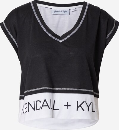 Tricou KENDALL + KYLIE pe negru / alb, Vizualizare produs