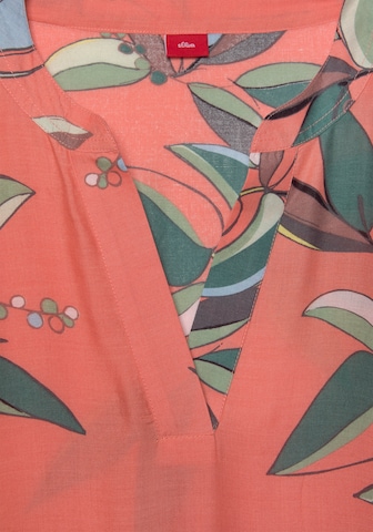 s.Oliver Платье-рубашка в Оранжевый