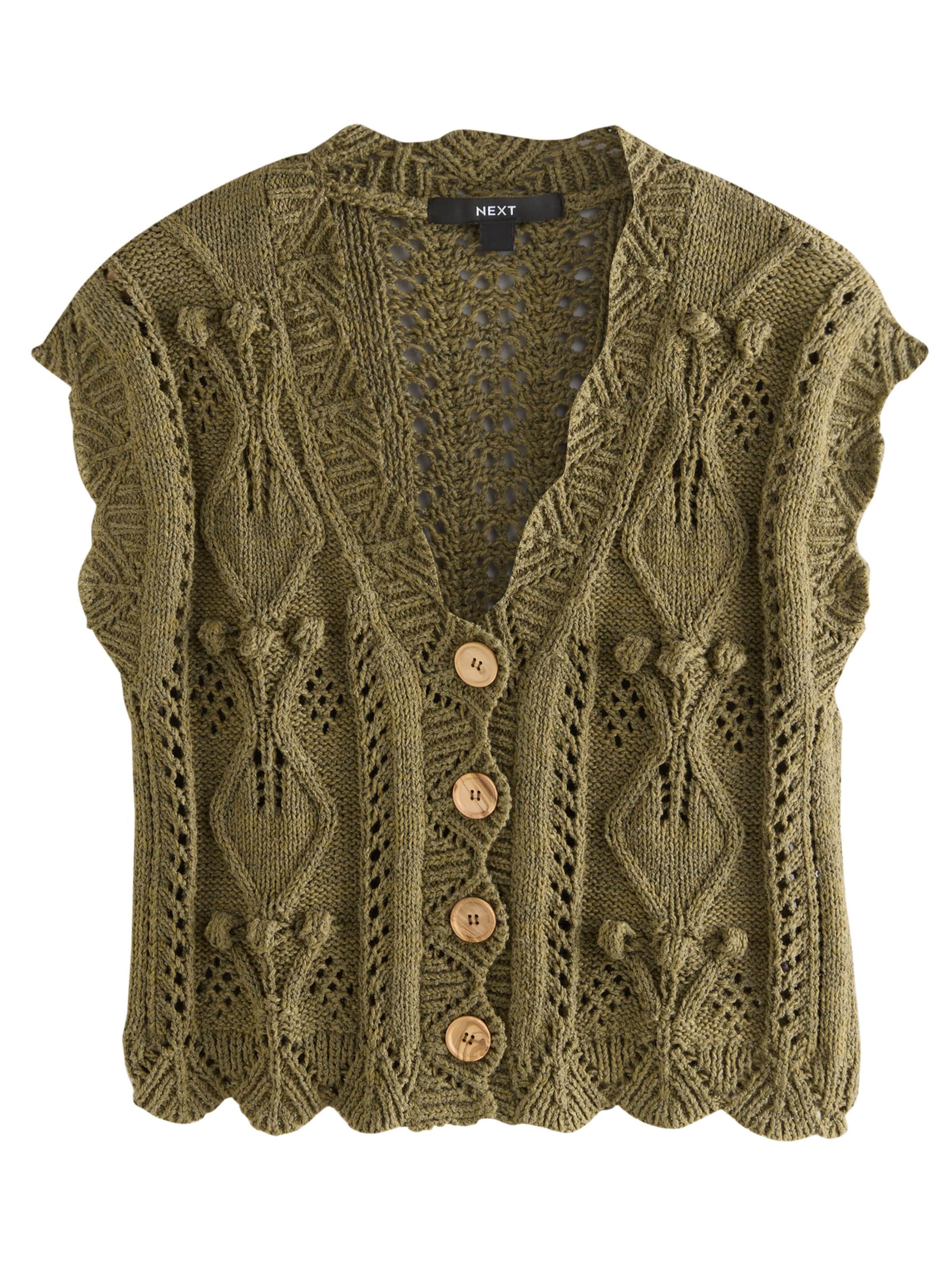 Cardigan Next en vert : devant