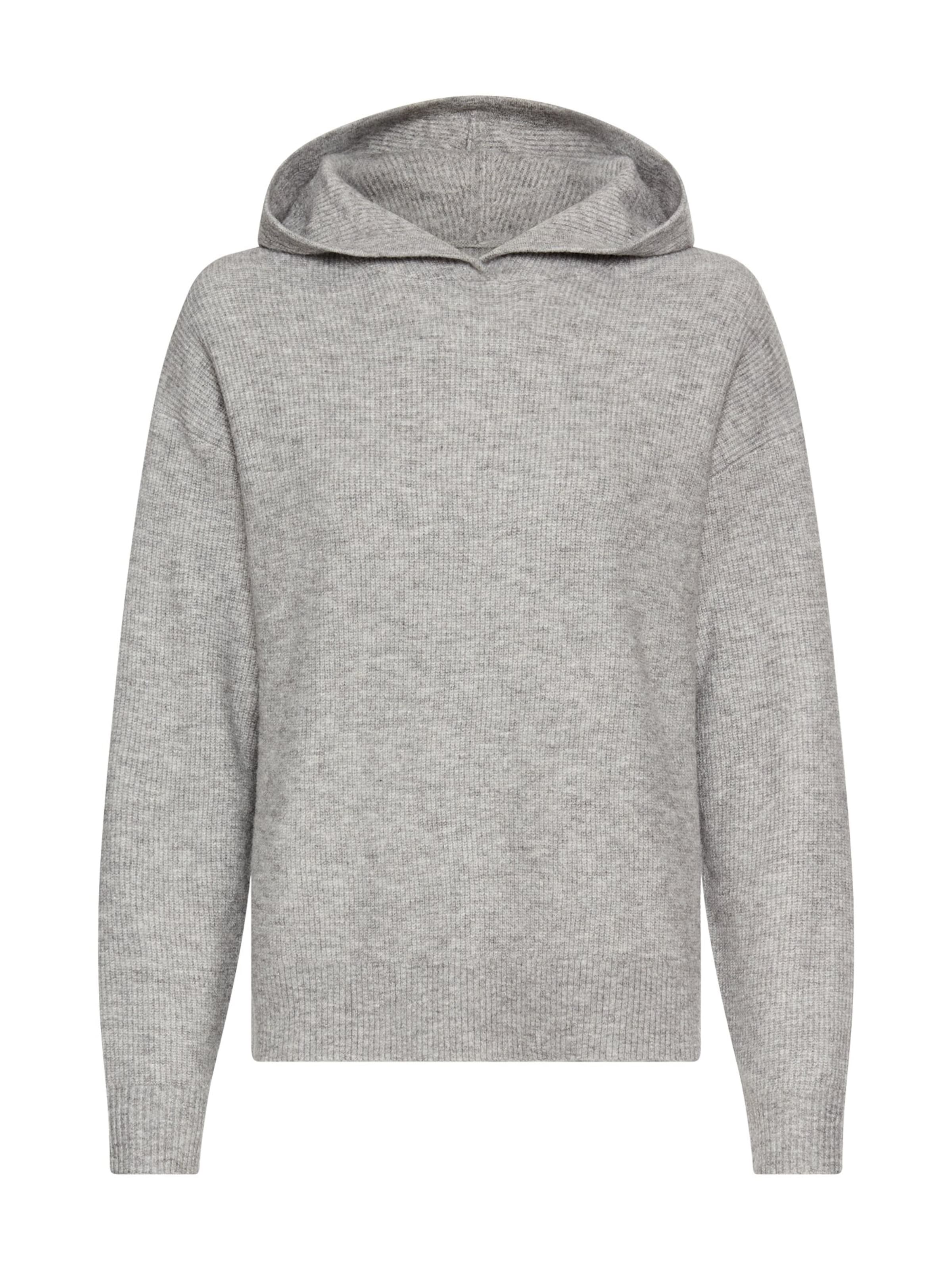 CAMEL ACTIVE Strickpullover mit Kapuze in Grau: Vorderseite