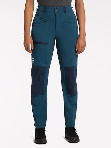Haglöfs Regular Outdoor Pants in Blue: front
